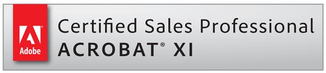 Certified Sales Professional Acrobat XI badge 4